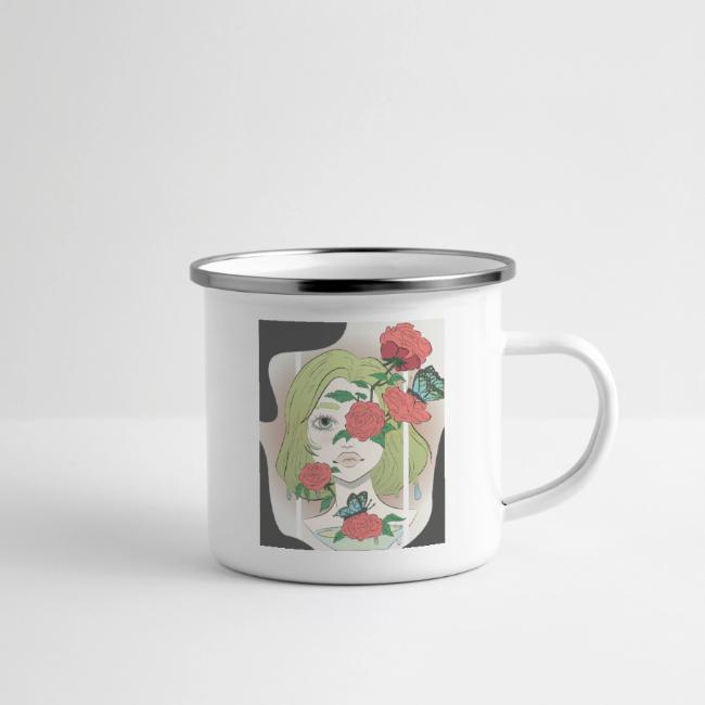 Girl with Rose Vine