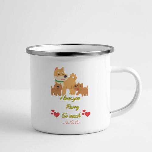 Cute Dog Family Love – “I Love You Purry So much - Camper Mug