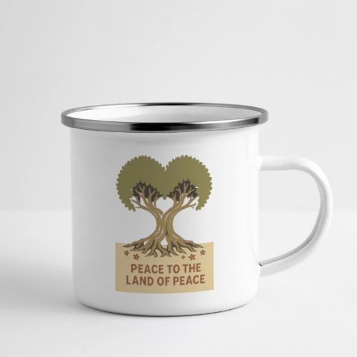 Peace To The Land Of Peace Tree Heart - Camper Mug