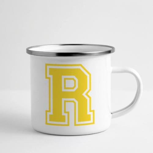 Letter R – Capital Athletic Alphabet Monogram - Camper Mug
