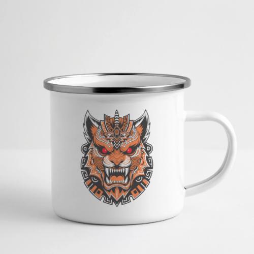 Tribal Demon Wolf Mask - Camper Mug