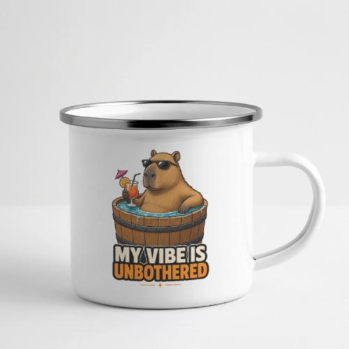 Unbothered Beaver in Wooden Tub - Camper Mug