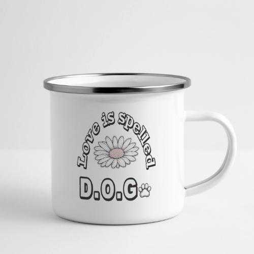 Love is Spelled D.O.G. | Cute Dog Lover Design - Camper Mug