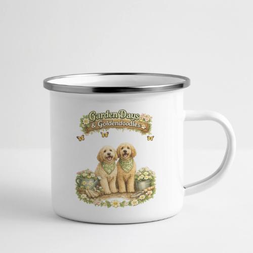 Garden Days & Goldendoodles Cozy Dog Lovers Design - Camper Mug
