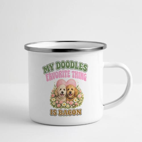 My Doodles Favorite Thing Is Bacon - Camper Mug