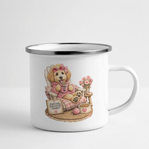Just Enjoying Life Doodle Dog - Camper Mug