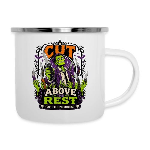 Cut Above The Rest Zombie Pocket Knife Halloween - Camper Mug