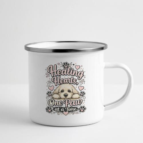Healing Hearts, One Paw at a Time - Camper Mug