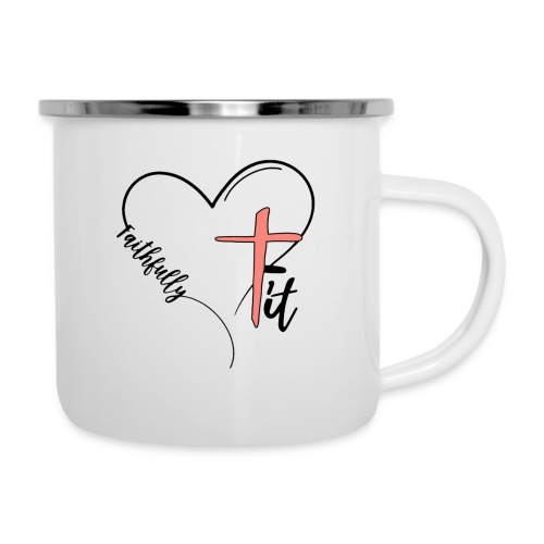 Black Faithfully Fit Logo - Camper Mug