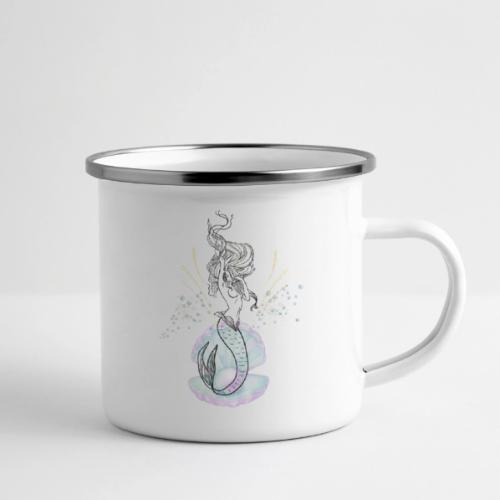 Mermaid Ocean Goddess In Shell - Fairytale Design - Camper Mug