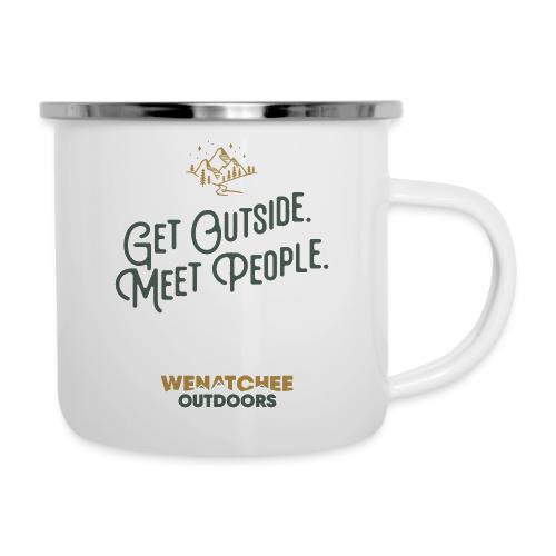 Get Outside. Meet People. Two Tone. - Camper Mug