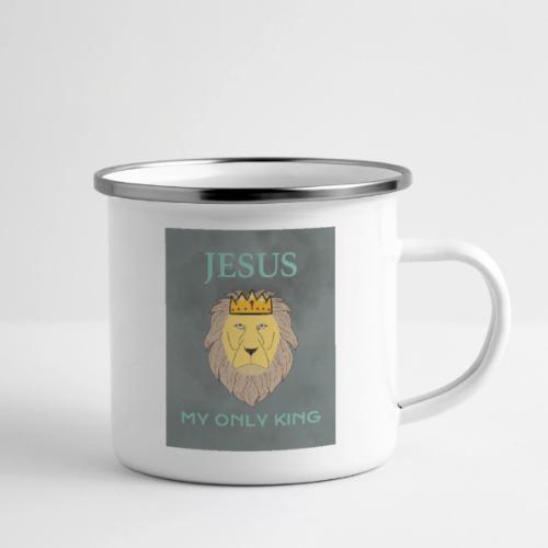 Jesus My Only KIng w background - Camper Mug
