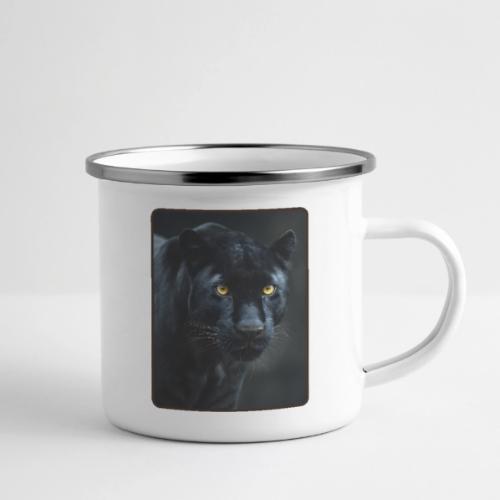 Black Panther Glowing Eyes Design - Camper Mug