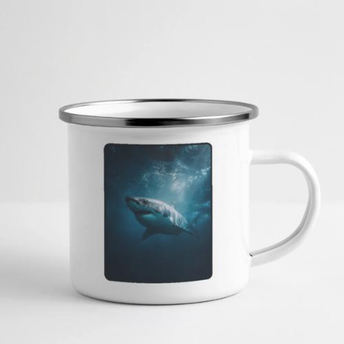 Great White Shark Ocean Design - Camper Mug