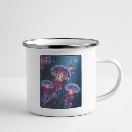 Glowing Jellyfish Deep Sea Design - Camper Mug