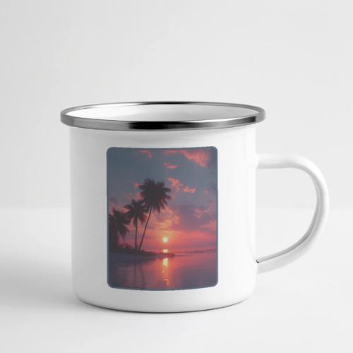Tropical Sunset Ocean Reflection Design - Camper Mug