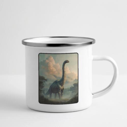 Brachiosaurus Prehistoric Scene Design - Camper Mug