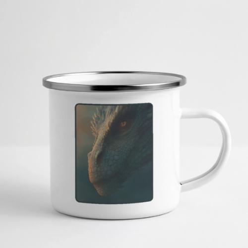 Golden Eye Dragon Close-Up Design - Camper Mug