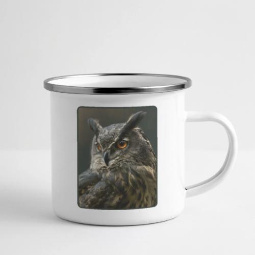 Eurasian Eagle Owl Portrait Design - Camper Mug