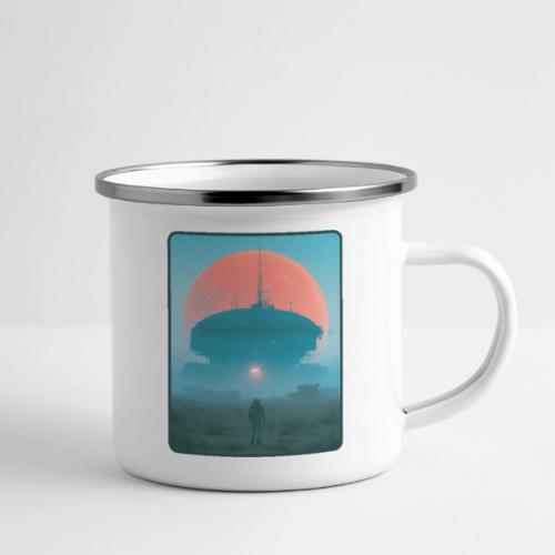 Astronaut Alien Outpost Design - Camper Mug