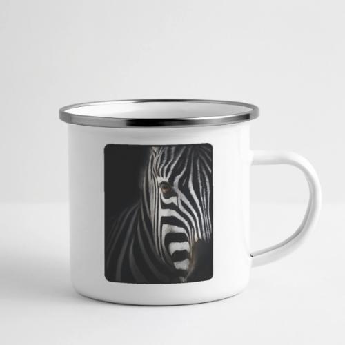 Zebra High Contrast Portrait Design - Camper Mug