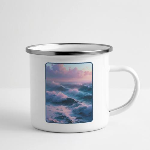 Dreamy Pastel Ocean Sunset Art - Camper Mug