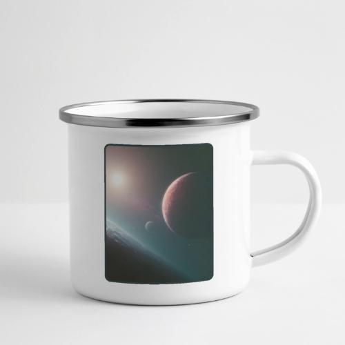 Deep Space Planet Horizon Art - Camper Mug