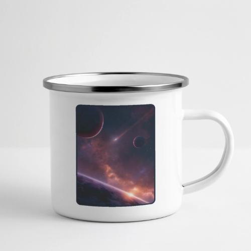 Cosmic Sunset Nebula Space Art - Camper Mug