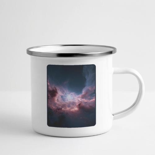 Radiant Cosmic Nebula Artwork - Camper Mug