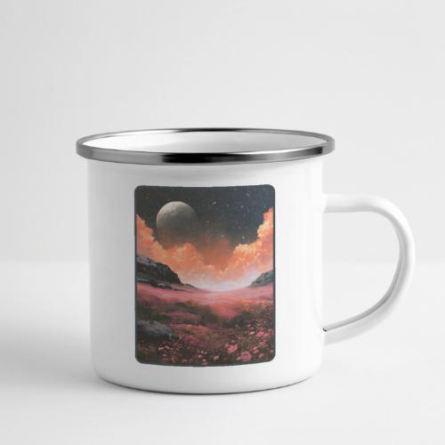 Moonlit Fantasy Flower Landscape - Camper Mug