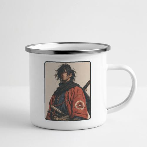 Young Samurai Warrior Portrait - Camper Mug