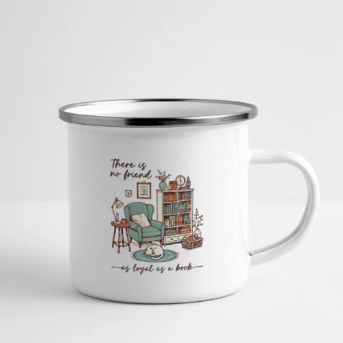 A Book is a Loyal Friend - Cozy Reading Nook - Camper Mug