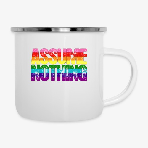 Assume Nothing Original Gilbert Baker LGBTQ Gay - Camper Mug