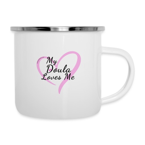My Doula Loves Me in Pink heart - Camper Mug