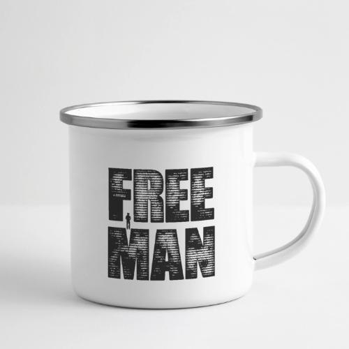 FREE MAN - Black Graphic - Camper Mug