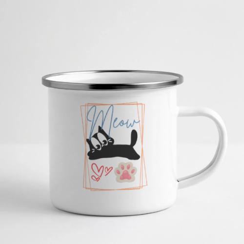 Meow Cat Paw Cute Kitty Lover Design - Camper Mug