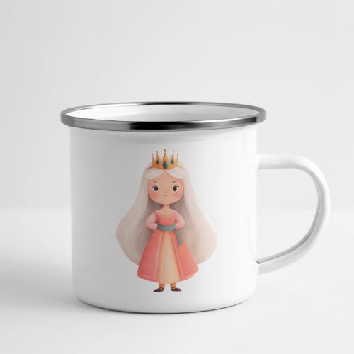 Cute Cartoon Little Princess with Long Hair - Camper Mug