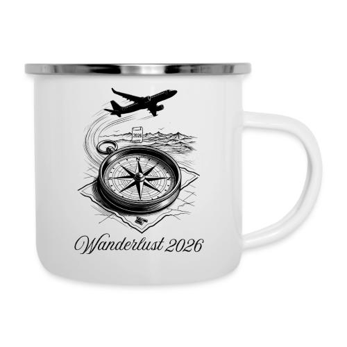 Wanderlust 2026 T-Shirt | Minimalist Travel Plane - Camper Mug