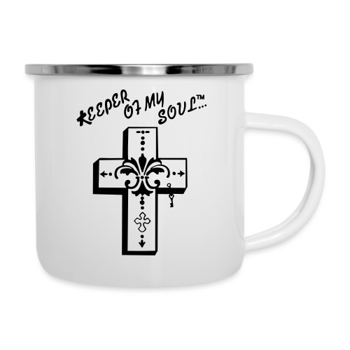 Keeper of my Soul Cross - Camper Mug