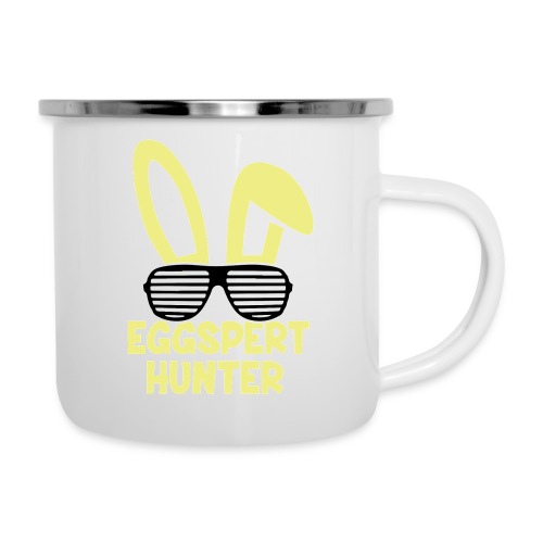 Eggspert Hunter Easter Bunny with Sunglasses - Camper Mug