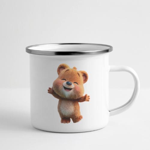 Joyful Baby Bear with Arms Up - Camper Mug