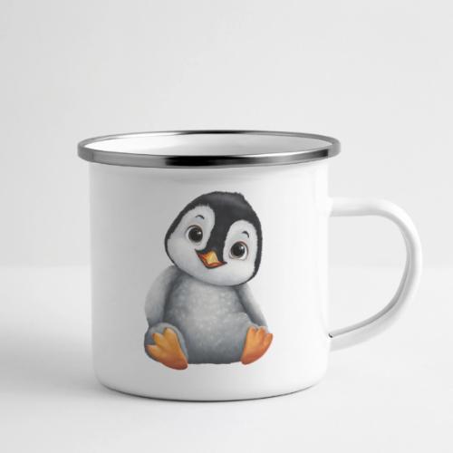 Innocent Penguin Sitting - Camper Mug