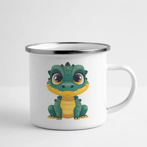 Smiling Cartoon Alligator - Camper Mug