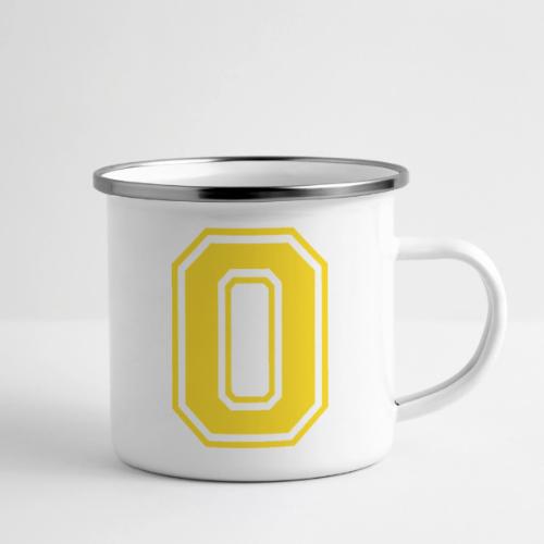 Letter O – Capital Athletic Alphabet Monogram - Camper Mug