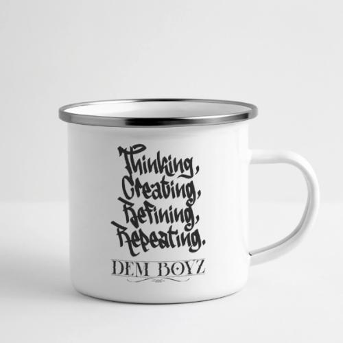 Thinking, Creating, Refining, Repeating - Camper Mug