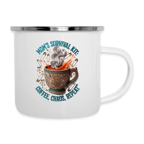 Mom's Survival Kit Tee | Coffee Chaos - Camper Mug