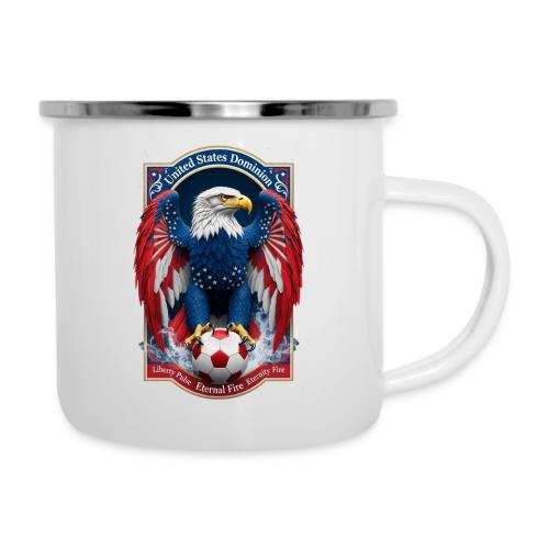 USA Eagle Emblem T Shirt, USA Soccer Pride Gift - Camper Mug