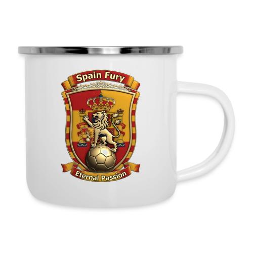 Spain Lion Fury T-Shirt, Spanish Crest Gift - Camper Mug