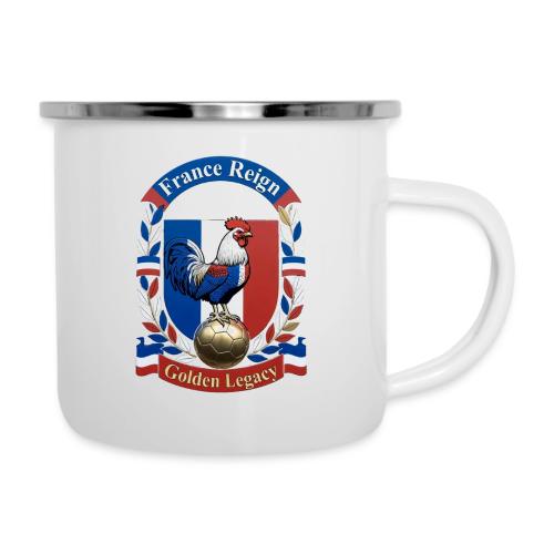 France Rooster Reign T-Shirt, Tricolore Pride Gift - Camper Mug