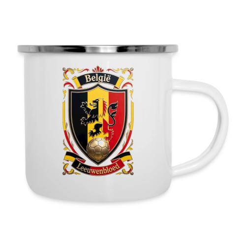 Belgium Lion Crest T-Shirt, Belgian Flag Gift - Camper Mug
